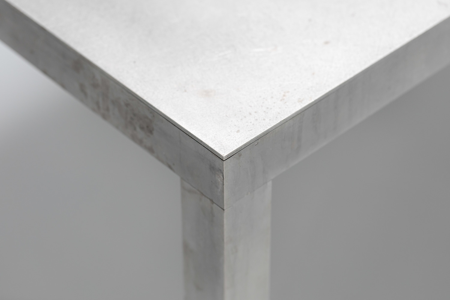 Maarten Van Severen aluminium table for Top Mouton